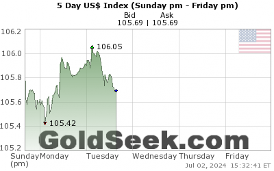 GoldSeek.com provides you with the information to make the right decisions on your USDX 5 Day investments