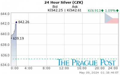 Czech koruna Silver 24 Hour