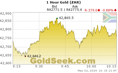 S. African Rand Gold 1 Hour