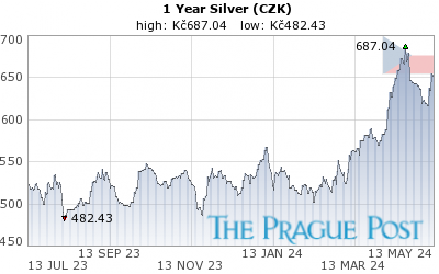 Czech koruna Silver 1 Year