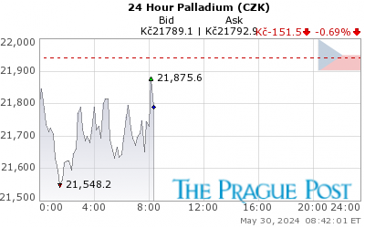 Palladium (CZK) 24 Hour